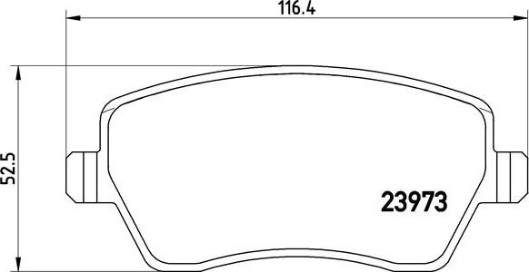 Brembo P 68 033X - Bromsbeläggssats, skivbroms xdelar.se