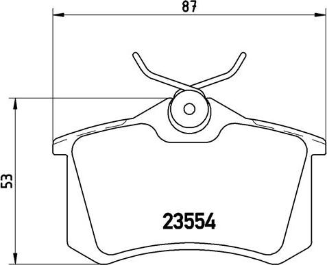 Brembo P 68 024 - Bromsbeläggssats, skivbroms xdelar.se