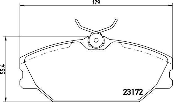 Brembo P 68 027 - Bromsbeläggssats, skivbroms xdelar.se