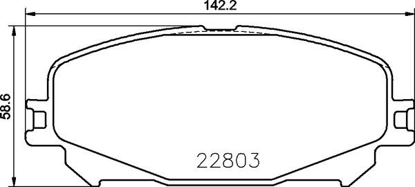 Brembo P 68 071X - Bromsbeläggssats, skivbroms xdelar.se