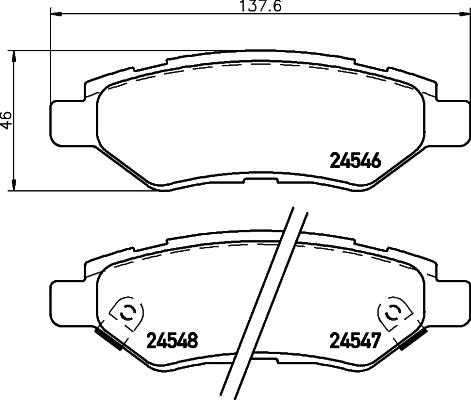 Brembo P 09 014 - Bromsbeläggssats, skivbroms xdelar.se