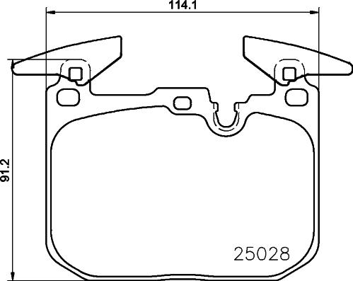 Brembo P 06 096 - Bromsbeläggssats, skivbroms xdelar.se