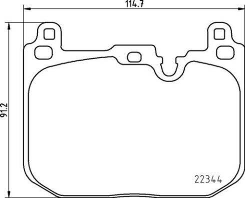 Brembo P 06 097 - Bromsbeläggssats, skivbroms xdelar.se