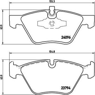 Brembo P 06 040 - Bromsbeläggssats, skivbroms xdelar.se