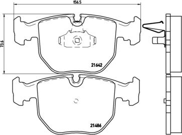 Brembo P 06 048 - Bromsbeläggssats, skivbroms xdelar.se