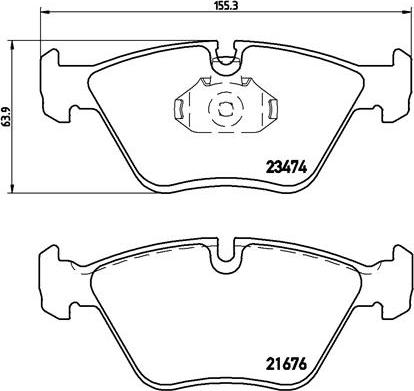 Brembo P 06 042 - Bromsbeläggssats, skivbroms xdelar.se