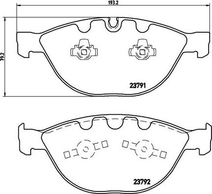 Brembo P 06 047 - Bromsbeläggssats, skivbroms xdelar.se