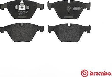 Brembo P 06 055 - Bromsbeläggssats, skivbroms xdelar.se