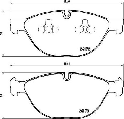 Brembo P 06 058 - Bromsbeläggssats, skivbroms xdelar.se