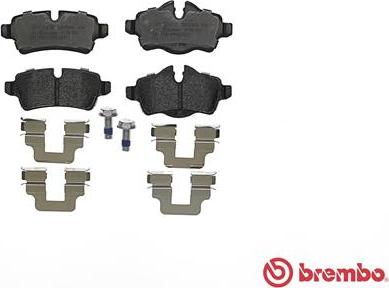 Brembo P 06 052 - Bromsbeläggssats, skivbroms xdelar.se