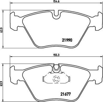 Brembo P 06 065 - Bromsbeläggssats, skivbroms xdelar.se