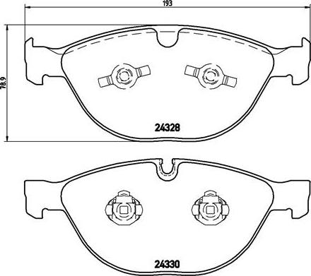 Brembo P 06 066 - Bromsbeläggssats, skivbroms xdelar.se