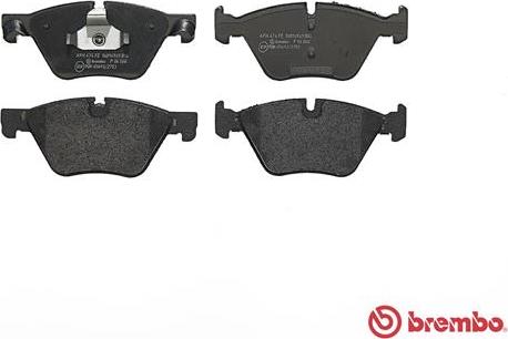 Brembo P 06 060 - Bromsbeläggssats, skivbroms xdelar.se