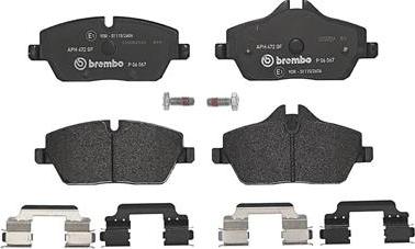 Brembo P 06 067 - Bromsbeläggssats, skivbroms xdelar.se