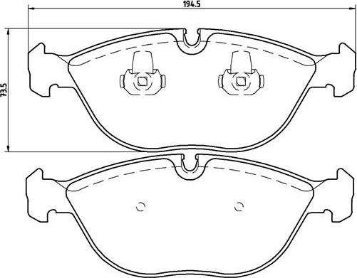 Brembo P 06 019 - Bromsbeläggssats, skivbroms xdelar.se