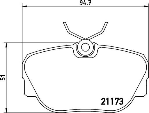 Brembo P 06 010 - Bromsbeläggssats, skivbroms xdelar.se