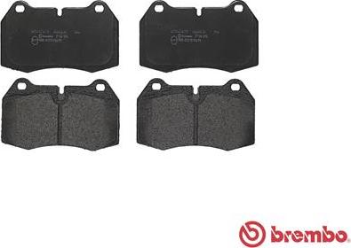 Brembo P 06 018 - Bromsbeläggssats, skivbroms xdelar.se