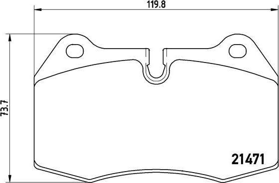 Brembo P 06 018 - Bromsbeläggssats, skivbroms xdelar.se