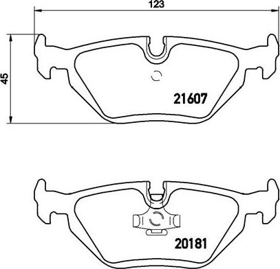 Brembo P 06 013 - Bromsbeläggssats, skivbroms xdelar.se