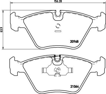 Brembo P 06 012 - Bromsbeläggssats, skivbroms xdelar.se