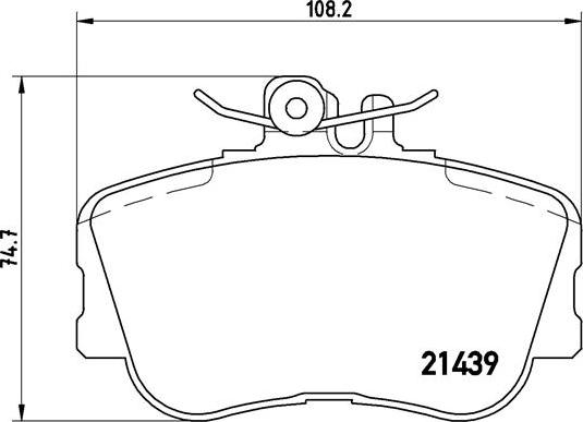 Brembo P 06 017 - Bromsbeläggssats, skivbroms xdelar.se