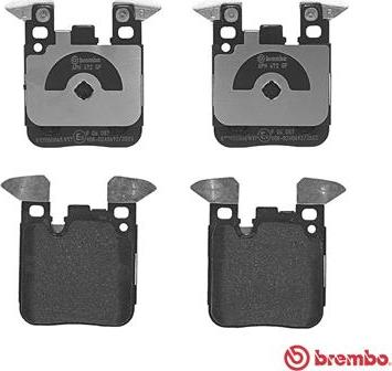 Brembo P 06 087 - Bromsbeläggssats, skivbroms xdelar.se