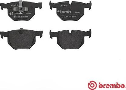 Brembo P 06 039 - Bromsbeläggssats, skivbroms xdelar.se