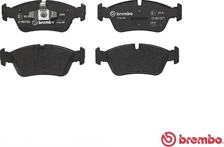 Brembo P 06 035 - Bromsbeläggssats, skivbroms xdelar.se