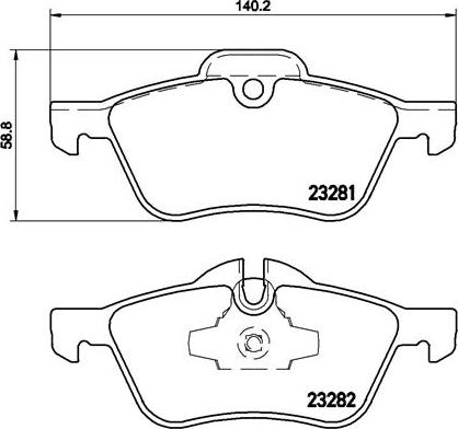 Brembo P 06 030 - Bromsbeläggssats, skivbroms xdelar.se