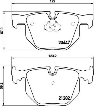 Brembo P 06 029 - Bromsbeläggssats, skivbroms xdelar.se