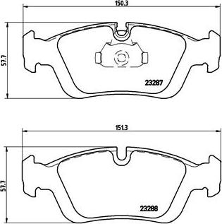 Brembo P 06 024 - Bromsbeläggssats, skivbroms xdelar.se