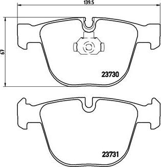 Brembo P 06 026 - Bromsbeläggssats, skivbroms xdelar.se