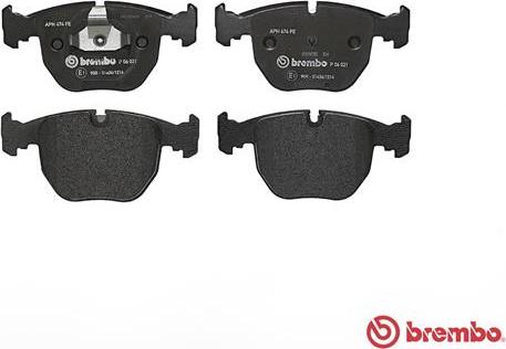 Brembo P 06 021 - Bromsbeläggssats, skivbroms xdelar.se