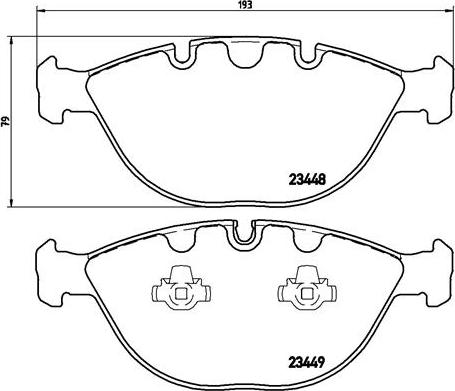 Brembo P 06 028 - Bromsbeläggssats, skivbroms xdelar.se