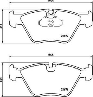 Brembo P 06 022 - Bromsbeläggssats, skivbroms xdelar.se