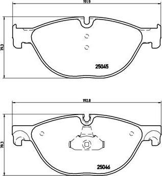 Brembo P 06 076 - Bromsbeläggssats, skivbroms xdelar.se