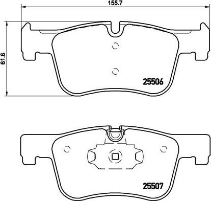 Brembo P 06 070 - Bromsbeläggssats, skivbroms xdelar.se