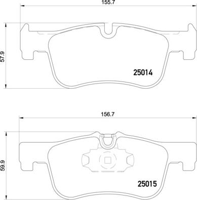 Brembo P 06 078 - Bromsbeläggssats, skivbroms xdelar.se