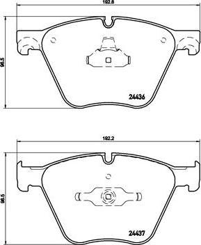 Brembo P 06 073 - Bromsbeläggssats, skivbroms xdelar.se