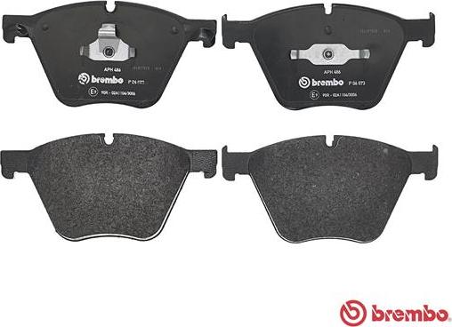 Brembo P 06 073 - Bromsbeläggssats, skivbroms xdelar.se