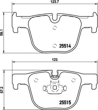 Brembo P 06 072 - Bromsbeläggssats, skivbroms xdelar.se