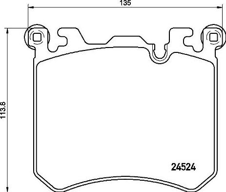 Brembo P 06 077 - Bromsbeläggssats, skivbroms xdelar.se