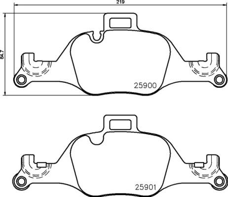 Brembo P 06 107 - Bromsbeläggssats, skivbroms xdelar.se