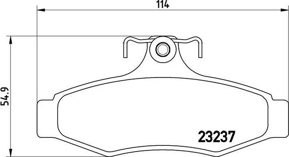 Brembo P 15 005 - Bromsbeläggssats, skivbroms xdelar.se