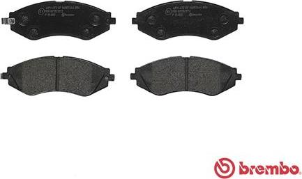 Brembo P 15 002 - Bromsbeläggssats, skivbroms xdelar.se