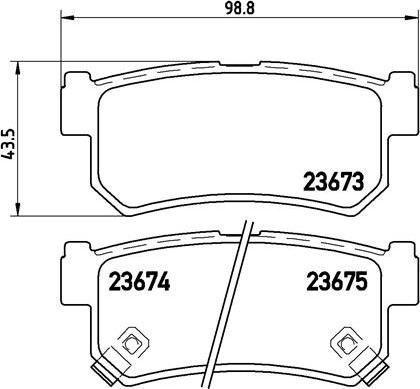 Brembo P 15 010 - Bromsbeläggssats, skivbroms xdelar.se