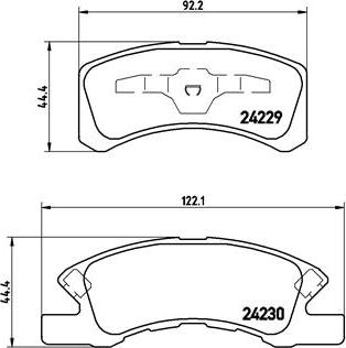 Brembo P 16 011 - Bromsbeläggssats, skivbroms xdelar.se