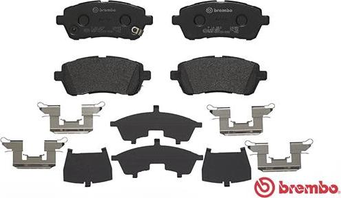 Brembo P 16 013 - Bromsbeläggssats, skivbroms xdelar.se