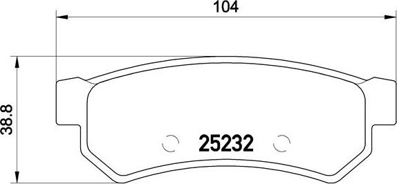 Brembo P 10 053 - Bromsbeläggssats, skivbroms xdelar.se