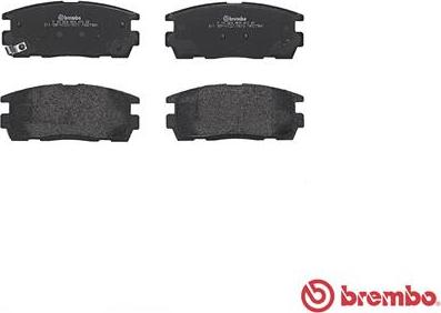 Brembo P 10 004 - Bromsbeläggssats, skivbroms xdelar.se